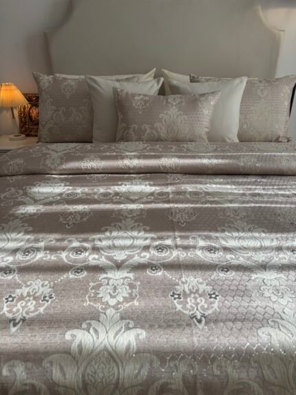 Couvre-lit 4 pièces en jacquard